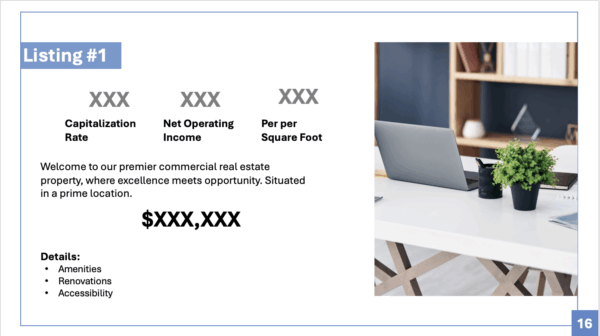Commercial Real Estate Broker Opinion of Value Template