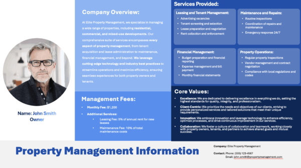 Commercial Real Estate Offering Memorandum Template