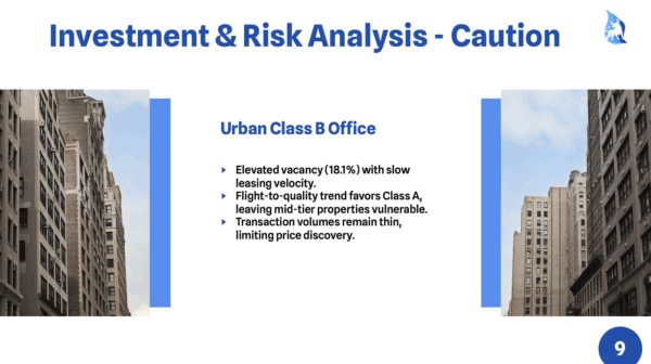 Commercial Real Estate Newsletter Template Caution Slide